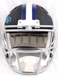 Emmitt Smith Autographed F/S Dallas Cowboys Flat Black Speed Helmet- Beckett W Hologram *Blue Image 4