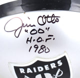 Jim Otto Autographed Raiders TK Mini Helmet w/HOF -  JSA W *Black Image 2