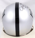 Jim Otto Autographed Raiders TK Mini Helmet w/HOF -  JSA W *Black Image 3