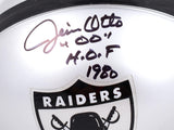 Jim Otto Autographed Raiders 1963 TK Mini Helmet w/HOF -  JSA W *Black Image 2