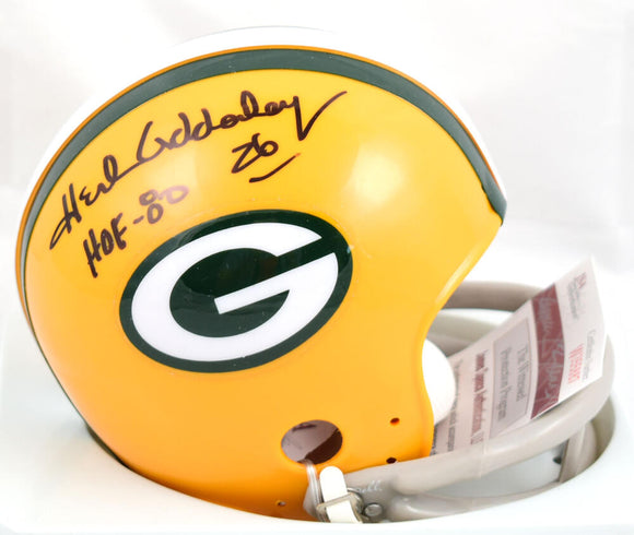 Herb Adderly Autographed Green Bay Packers TK Mini Helmet w/HOF- JSA W *Black Image 1