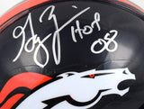 Gary Zimmerman Autographed Denver Broncos Mini Helmet W/ HOF- JSA W *Silver Image 2
