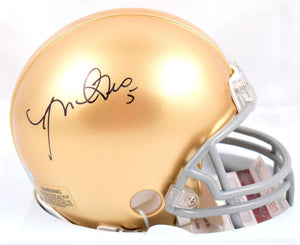 Manti Te'o Signed Notre Dame Fighting Irish Mini Helmet - JSA W *Black Image 1