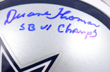 Duane Thomas Autographed Dallas Cowboys Mini Helmet W/ SB Champs- JSA W *Blue Image 2