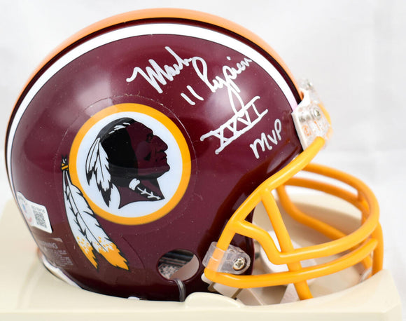 Mark Rypien Autographed Washington Football Mini Helmet W/ MVP- Beckett Hologram *Silver Image 1