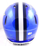 Tony Dorsett Autographed Dallas Cowboys F/S Flash Speed Authentic Helmet- Beckett W Hologram *White Image 3