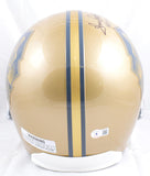 Tony Dorsett Earl Campbell Autographed F/S HOF Gold Helmet w/HOF- Beckett W Hologram *Black Image 3