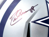 Drew Pearson/Roger Staubach/Tony Dorsett Signed Cowboys F/S Speed Helmet-Beckett W Hologram *Black Image 3