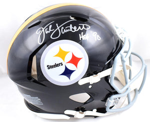 Jack Lambert Autographed Pittsburgh Steelers F/S 63-76 Speed Authentic Helmet w/ HOF-Beckett W Hologram *Silver Image 1