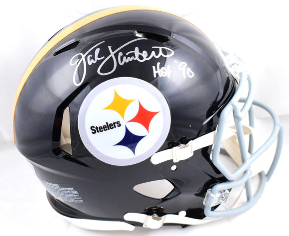 Jack Lambert Autographed Pittsburgh Steelers F/S 63-76 Speed Authentic Helmet w/ HOF-Beckett W Hologram *Silver Image 1