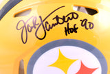 Jack Lambert Autographed Pittsburgh Steelers F/S Gold Speed Authentic Helmet w/ HOF-Beckett W Hologram *Black Image 2