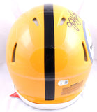 Jack Lambert Autographed Pittsburgh Steelers F/S Gold Speed Authentic Helmet w/ HOF-Beckett W Hologram *Black Image 3