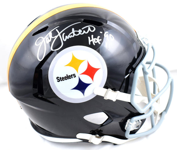 Jack Lambert Autographed Pittsburgh Steelers F/S 63-76 Speed Helmet w/ HOF-Beckett W Hologram *Silver Image 1