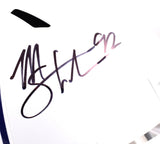 TJ Watt Michael Strahan Autographed NFL F/S Speed Helmet- Beckett W Hologram *Black Image 2