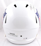 TJ Watt Michael Strahan Autographed NFL F/S Speed Helmet- Beckett W Hologram *Black Image 4