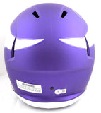 Justin Jefferson Autographed Minnesota Vikings F/S Tribute Speed Helmet-Beckett W Hologram *Silver Image 3