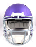 Justin Jefferson Autographed Minnesota Vikings F/S Tribute Speed Helmet-Beckett W Hologram *Silver Image 4