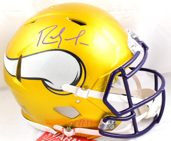 Randy Moss Autographed Vikings F/S Flash Speed Authentic Helmet - Beckett W Hologram *Purple Image 1