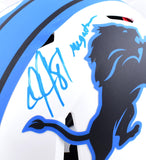 Calvin Johnson Autographed Detroit Lions F/S Lunar Speed Authentic Helmet w/Megatron- Beckett W Hologram *Blue Image 2