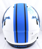 Calvin Johnson Autographed Detroit Lions F/S Lunar Speed Authentic Helmet w/Megatron- Beckett W Hologram *Blue Image 3