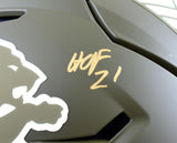 Calvin Johnson Autographed Detroit Lions F/S Salute to Service Speed Flex Helmet w/HOF Megatron-Beckett W Hologram *Gold Image 3