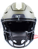 Calvin Johnson Autographed Detroit Lions F/S Salute to Service Speed Flex Helmet w/HOF Megatron-Beckett W Hologram *Gold Image 5