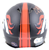 Champ Bailey Signed Broncos Flat Black Speed Mini Helmet - Beckett W Hologram *Orange Image 3