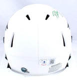 D'Andre Swift Autographed Philadelphia Eagles Lunar Speed Mini Helmet-Beckett W Hologram *Green Image 3