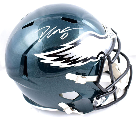 D'Andre Swift Autographed Philadelphia Eagles F/S Speed Helmet-Beckett W Hologram *White Image 1