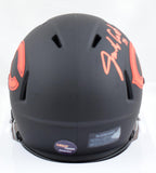 Jimbo Covert Autographed Chicago Bears Eclipse Speed Mini Helmet w/HOF - Prova *Orange Image 3