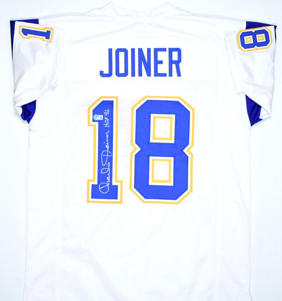 Charlie Joiner Autographed White Pro Style Jersey w/HOF- Beckett W Hologram *Silver *1 Image 1
