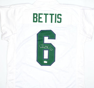 Jerome Bettis Autographed White College Style Jersey - Beckett W Hologram *Silver Image 1