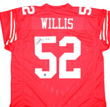Patrick Willis Autographed Red Pro Style Jersey-Beckett W Hologram *Black *Top Image 1