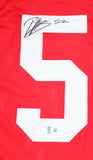 Patrick Willis Autographed Red Pro Style Jersey-Beckett W Hologram *Black *Top Image 2