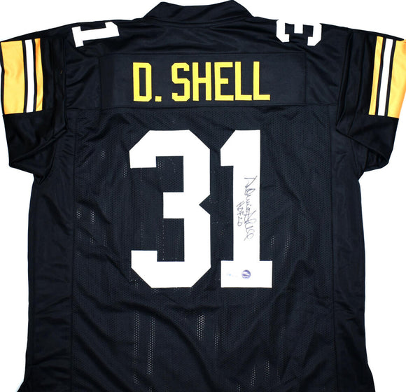 Donnie Shell Autographed Black Pro Style Jersey w/HOF-Beckett W Hologram *Black Image 1