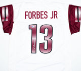 Emmanuel Forbes Jr. Autographed White Pro Style Jersey-Beckett W Hologram *Silver Image 1