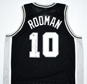 Dennis Rodman Autographed Black Jersey - Beckett W Hologram *Black Image 1