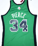 Paul Pierce Autographed Boston Celtics Mitchell & Ness Green HWC Swingman Jersey - Fanatics *Silver Image 1