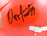 Ozzie Newsome Autographed Browns F/S Speed Authentic Helmet w/HOF - Beckett W Hologram *Black Image 2
