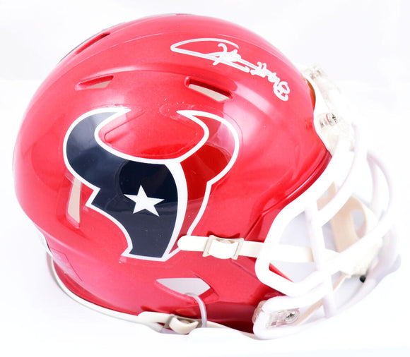 Christian Harris Autographed Houston Texans Flash Speed Mini Helmet-Beckett W Hologram *Silver Image 1