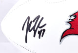 John Lynch Autographed Buccaneers Logo Football w/HOF - Beckett W Hologram *Black Image 2