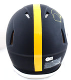 Jerome Bettis Signed Pittsburgh Steelers F/S Flat Black Speed Authentic Helmet w/HOF - Beckett W Hologram *Yellow Image 3