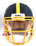 Jerome Bettis Signed Pittsburgh Steelers F/S Flat Black Speed Authentic Helmet w/HOF - Beckett W Hologram *Yellow Image 4