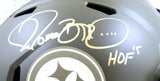 Jerome Bettis Signed Pittsburgh Steelers F/S Salute to Service Speed Authentic Helmet w/HOF - Beckett W Hologram *Gold Image 2