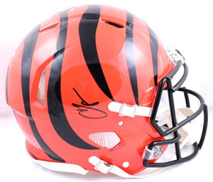 Chad Johnson Autographed Cincinnati Bengals F/S Speed Authentic Helmet- Beckett W Hologram *Black Image 1