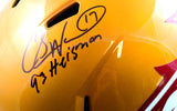 Charlie Ward Autographed Florida State Seminoles F/S Flash Speed Helmet W/Heisman- Beckett W Hologram *Black Image 2