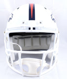 Champ Bailey Autographed Denver Broncos F/S Flat White Speed Helmet- Beckett W Hologram *Orange Image 4