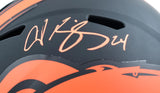 Champ Bailey Autographed Denver Broncos F/S Eclipse Speed Helmet - Beckett W Hologram *Orange Image 2