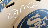 Joe Montana Autographed San Francisco 49ers F/S Salute to Service 2023 Speed Helmet - Fanatics *White Image 2