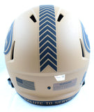 Joe Montana Autographed San Francisco 49ers F/S Salute to Service 2023 Speed Helmet - Fanatics *White Image 3